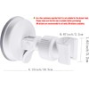 OUO Adjustable Shower Head Holder, Bathroom Suction Cup Handheld Shower