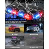 HLauto 700A Rooftop Emergency Strobe Lights Bar, 72 LED Red