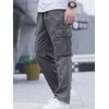 Comdecevis Men's Casual Cargo Pants Workout Joggers Stretch Sweatpants Hiking