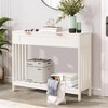 Entryway Table with Drawers Narrow Accent Sofa Table with Storage