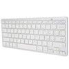 Wireless Keyboard Mini 78 Keys Ultra Thin Portable White Computer