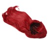 Red Long Straight Wigs with Bang Synthetic Heat Resistant Breathable