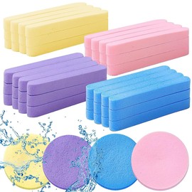 144 Pcs Compressed Facial Sponge for Cleansing, Professional Makeup Removal, Washing Face, Spa Exfoliating Mask - Round Sponge Pads