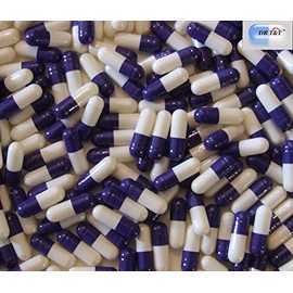 DR T&T™ 100 Empty Gelatine Gelatin Purple White Capsules Capsule Size 2 size2 EU Product with Certificate