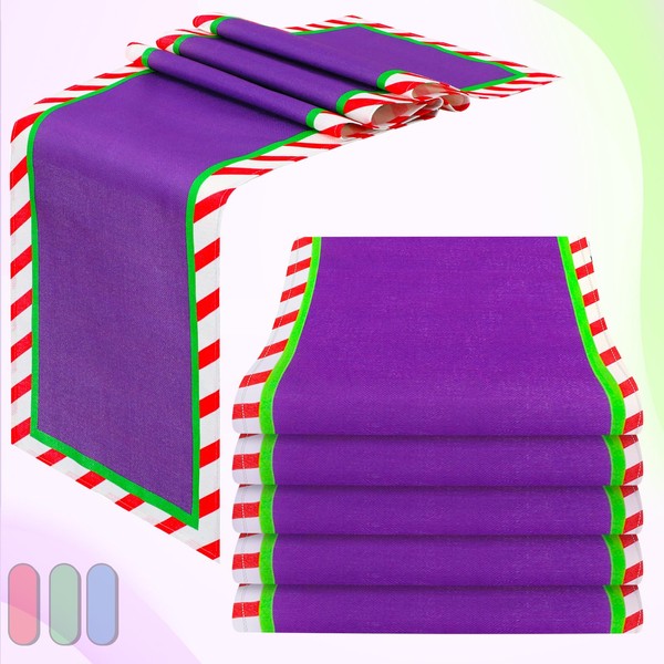 Windkream 6 Pcs Cartoon Story Table Runner Cartoon Story Birthday