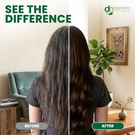 Discovery Naturals Henna 100% Natural Tinte Para El Cabello Hombres y Mujeres Kit de Coloración Natural del Pelo con Henna y Polvo Indigo, Kit Organic