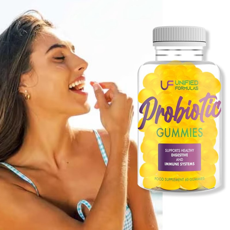Probiotic Gummies, Supports Helthy Digestive and Immune System, 60 Gummies