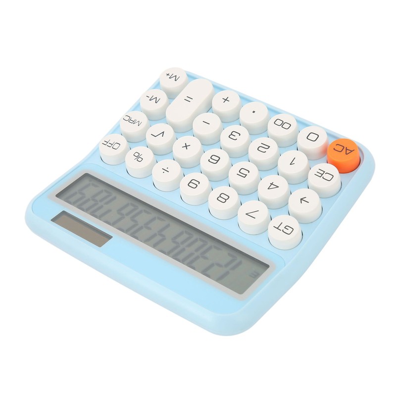 12 Digits Desktop Calculator with Large LCD Display Dual Power