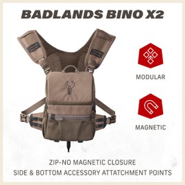 Badlands Bino X2 - Modular Binocular Harness System for Optimal Performance and Durability, Olive, Medium
