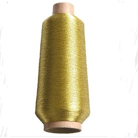 Sparkle Metallic Threads Machine Embroidery - 5000 Yards per roll (Gold Color)