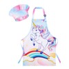 WERNNSAI Apron and Chef's Hat Set, Unicorn