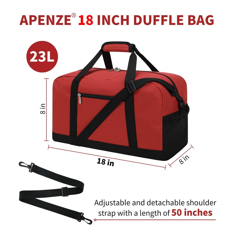 Small Gym Bag 18 inch Carry On Duffel Bag for