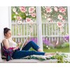 JarThenaAMCS 9 Sheet Spring Pink Flowers Window Clings Aesthetic Hanging