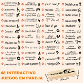 48 Stück The Lust Tower Blocks, Stapelspiel aus Holzblöcken for Paare, Super Freches Blockturm-Spiel für Erwachsene, Tower Stack Spiel Stapeln Holzblock Spiel für Paare Verabredungen Date-Nacht-Party