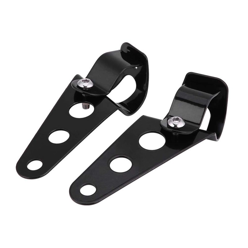 Fydun Headlight Holder Forks 1 Pair Headlight Bracket Fork Stainless