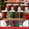 90 Pcs Christmas Paper Cups 9 oz Disposable Christmas Red