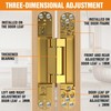 Lipshome 9.7" Hidden Door Hinge/Concealed Hinges,Invisible Hinges,Invisible Door Silent 180