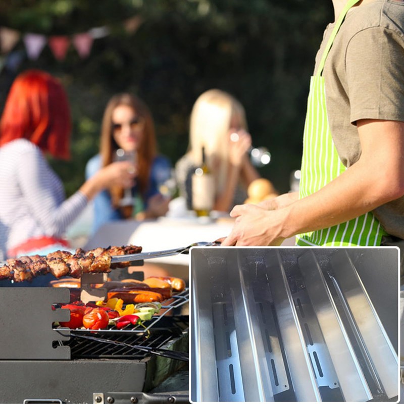 Stainless Steel Flavorizer Bars & Heat Deflector Gas Grill Replacement