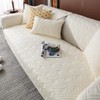 vctops Geometric Quilted Sofa Cover Cotton Sectional Couch Covers Anti