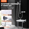 VEVOR Folding PE Shower Seat, 15.7'' x 14.8'' Unfolded, Wall
