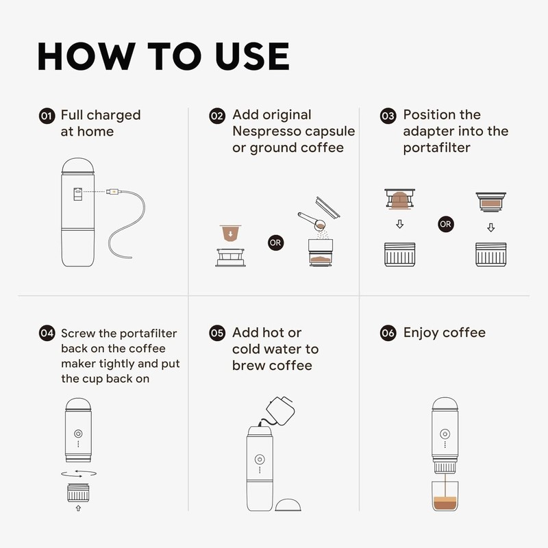 i Cafilas Portable Electric Espresso Coffee Maker Electric Coffee Machine