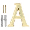 KOTARBAU® Letter A Made of Brass 10 cm for Houses,