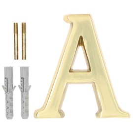 KOTARBAU® Letter A Made of Brass 10 cm for Houses, Settlements, Hotels, Apartments, Monuments, Gravestones, 100% Brass
