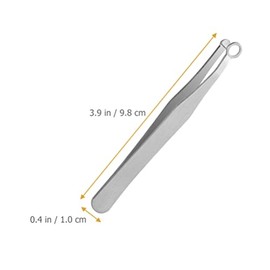 1 Set Round Nose Hair Clip Nose Tweezers Reusable Nasal Clippers Stainless Steel Nose Hair Clip Nose Hair Clips Nose Hair Removers Nose Hair Tweezers Metal Nose Hair Clip