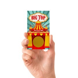 Big Top Scratch Off Cards - (30 Cards) - Children’s Scratch & Win - Classroom Scratch Off Tickets – Promotional Scratch and Win – Raffle