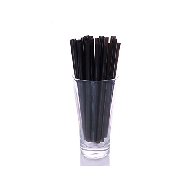 BarConic 6" Straws - Black