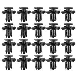 Partuto Push Retainer Clip #0155305323 - Car Inner Bumper Door Fender Fastener Kit - Fit Nissan Frontier 2005-2019 Plastic Black - 20 Pieces