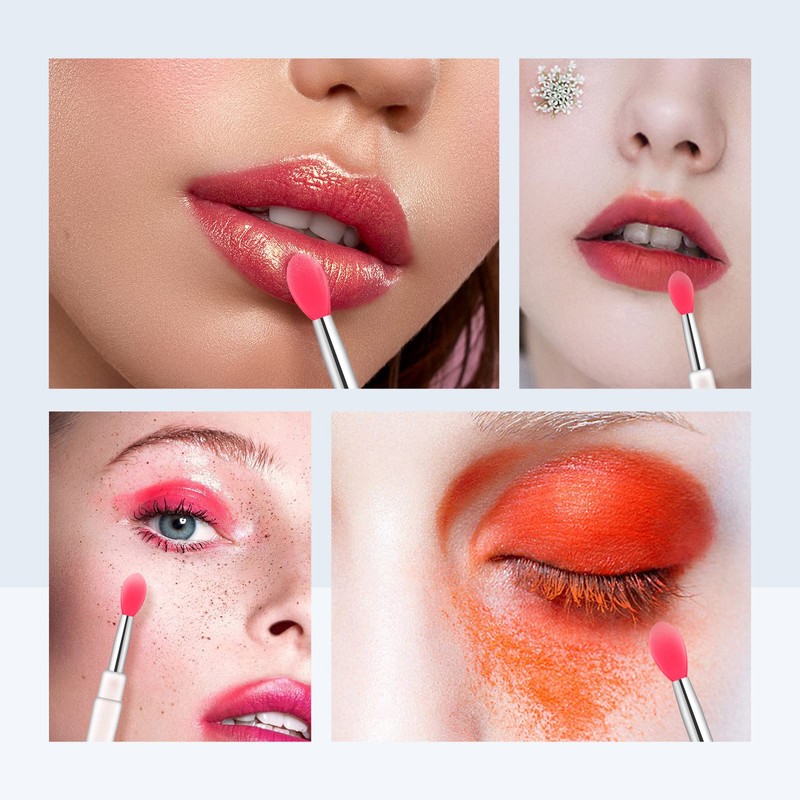 Silicone Lip Brush, Zvrlampro Lip Gloss Wands Lipstick Applicator with