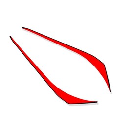 Generic 2D Fairing Red Decal Rear Tail Bodywork Side Cover Stickers for Kawasaki Z900