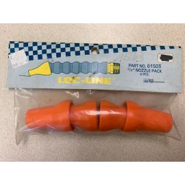 Loc-Line Pack of 4 pieces  5/8" Round Nozzles for 3/4"Loc-Line® USA  Hose System #61503