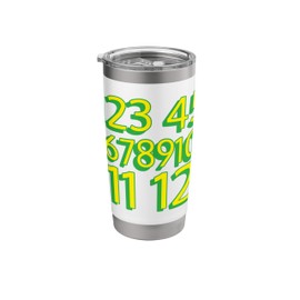 123 45 678910 11 12 | Street Song Teaches Counting Stainless Steel Insulated Tumbler