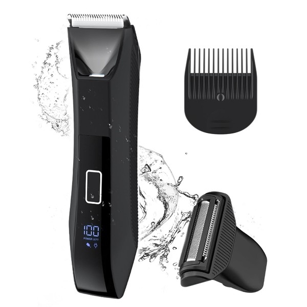 Manscape Ball Trimmer for Men, 2-in-1 Body Hair Groomer and