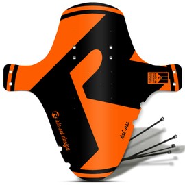 Rie:Sel Unisex Adult Kol Oss Front Fork Mudguard Fender - Orange, One Size