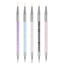 Nail Art Brushes 5PCS Nail Brush Set with Liner Brush and Dotting Pens for Home and Professional Salon Use