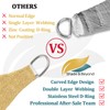 Shade&Beyond Shade&Beyond 8'x10' Sun Shade Sails Canopy Rectangle Sand 185GSM