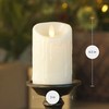 Luminara Wax Drip Flameless LED Candle, White 3" x 4.5",