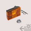 TRUE MODS 4pc 2x3 3x2 Inch Amber LED Stud-Mount Side