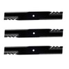 (3) Toothed Mulching Blades fits Simplicity Zero Turn Mower 52"