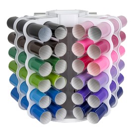 ArtBin 6867AG Sheet Organizer Stores Up to 36 Rolls, White, 1 Tower, Rotating Vinyl Storage Rack