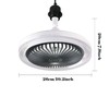 Arightmu 2-in-1 LED Ceiling Fan Light with Remote,3 Speeds &