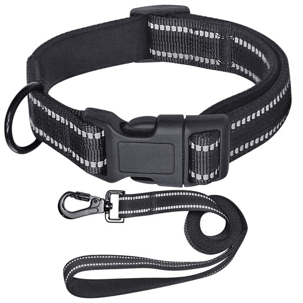 YOUECK Reflective Dog Collar, Padded with Soft Neoprene Breathable Nylon
