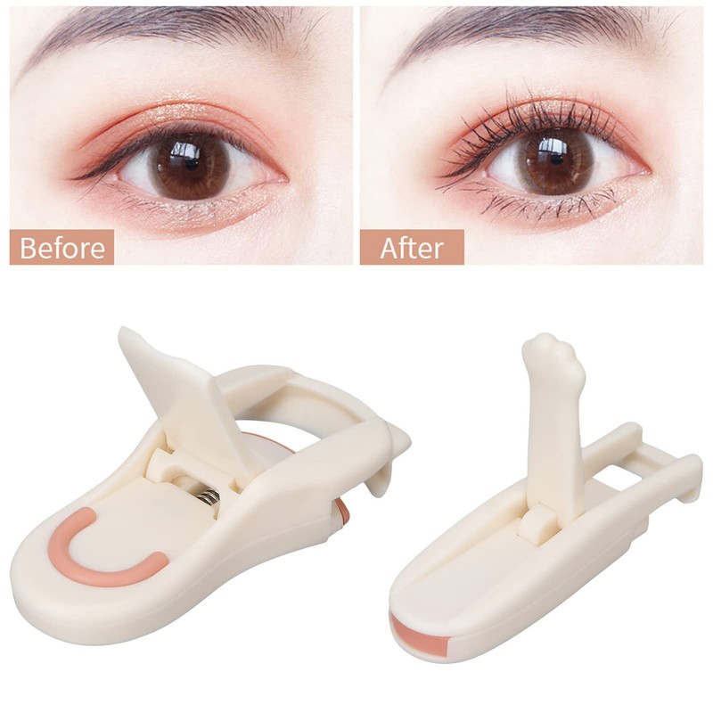 Chazcool 2 PCS Mini Eyelash Curler, Cat Paw Shape Durable