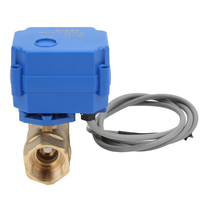 Alarm Sensor Single Brass Ball Valve DualWay Water Leaking Detection