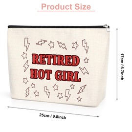 Retirement Gift for Women Makeup Bag Bachelorette Party Presents Retired Gifts for Grandma Mum Aunt Funny Saying Cosmetic Bag Thank You Gifts for Retirement Party Guests Zipper Pouch