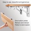 KAUJIAREN Folding Shelf Brackets, Heavy Duty Collapsible L Bracket, Black
