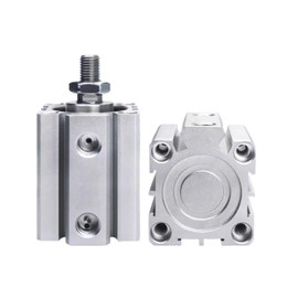 BVAKEIDZE SDA B Series Male Thread Bore 12 16 20 25 32 40 50 63mm Stroke 5 10 20 25 30 40 45 50mm Air Pneumatic Compact Thin Cylinder(Stroke 40mm,Bore 12mm)